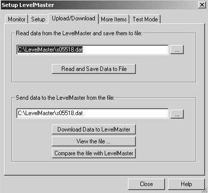 Figure 11. Upload/Download Data Screen XSeries Software Setup Totalflow s XSeries System (XFC or XRC) can be setup to provide support for the LevelMaster.