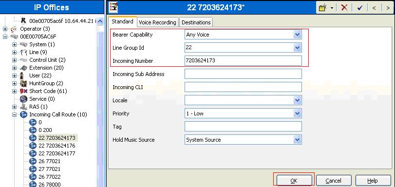 5.10. Create an Incoming Call Route for the Inbound SIP Calls Select Incoming Call Route in the left pane. Right-click and select New.