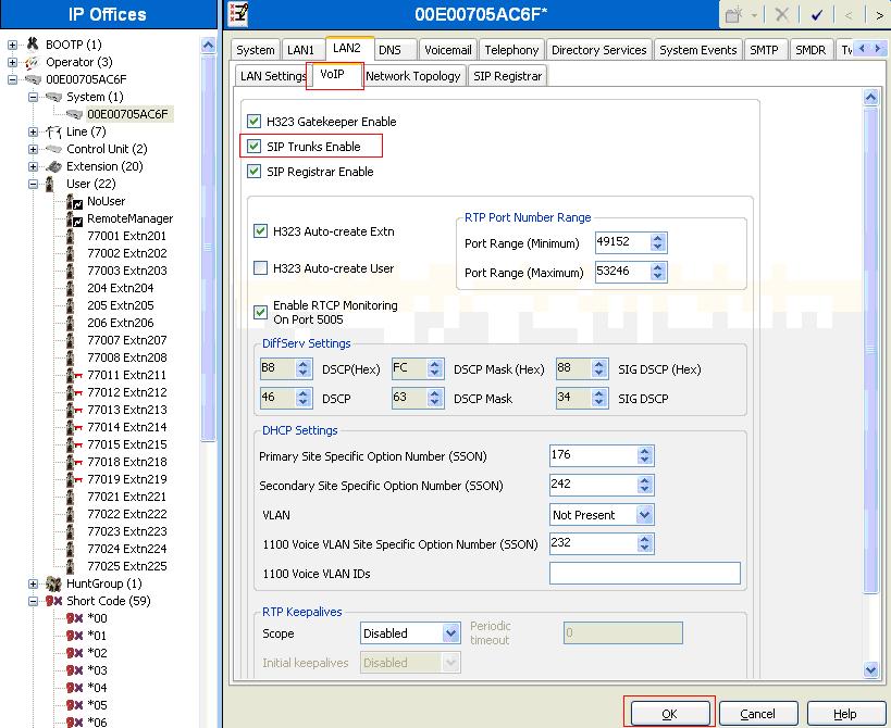 5.3. Enable SIP Trunk From the configuration tree in the left pane, select System to display the System screen in the right pane. Click the LAN2 tab.