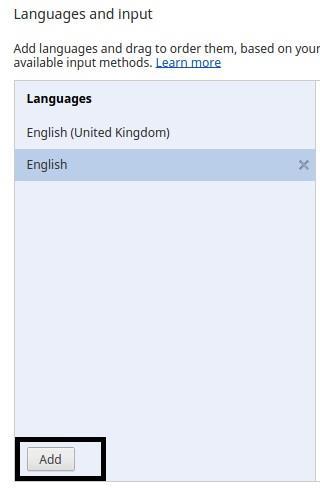 Use English United States (US) keyboard