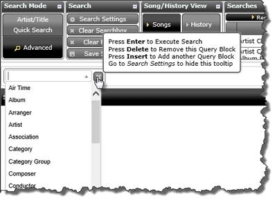 Search Settings The Search Settings window is accessed with the Search Settings button in the Search action panel of the Desktop application.
