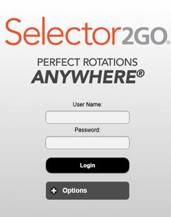 The user can also connect to the mobile version of Selector2GO, using an Apple iphone or ipad or an Android smart phone or tablet.