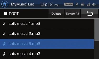 My Music 9.2 Play or Pause 1) Touch the Play/Pause icon on the My Music player screen to begin playing the selected file.