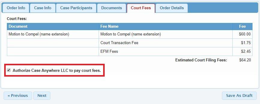through the Court Reservation System. Leave blank if you do not have such a receipt. If left blank, any statutory filing fees that may be applicable to your filing may be assessed.