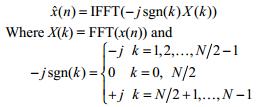 Basic Theory To implement Hilbert transform in Verilog Find FFT of