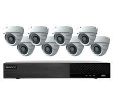 Surveillance System Bundled Kits TNP84-4MOV8 X Series 8 Channel NVR Kit 50Mbps Max Throughput - 4TB Built-in 8 Port PoE and 8 x 4MP Indoor/Outdoor IR Vandal Dome IP Cameras