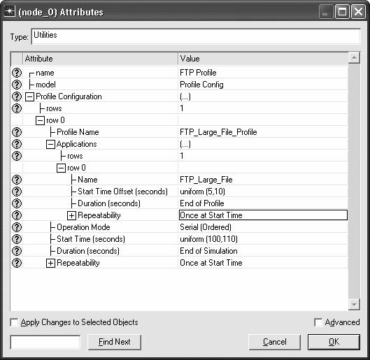 Expand the Profile Configuration attribute and set the rows attribute to 1.