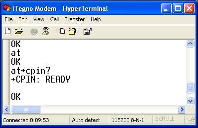communicate with the modem.