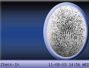 With every confi rmation of fi ngerprint the unit will display the enrolled ID photo.