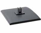 S2MPBS 29. lb. Large Pedestal Base Tubes attach directly to Large Pedestal Base. RAL 9005 black finish. Cast aluminum construction. Includes installation instructions and tube setscrews.