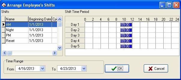 assigned shift will rest in the holiday, if he/she will go to work, his/her record will regard as working overtime, otherwise, this time the employee who has been assigned shift have to go to work in