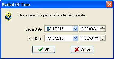 delete. Batch deletion: Delete the leave records of employees in batches.