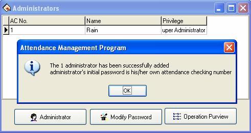 Choose the administrator you want to add in the interface, all administer must be the company's employee.