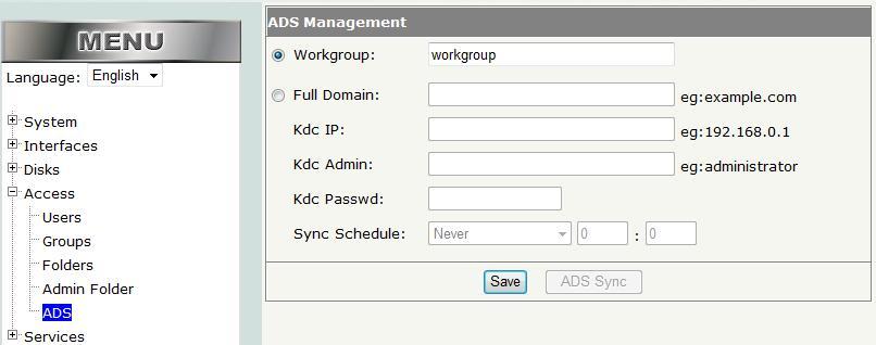 5.5 ADS (Active Directory Service) Please note ADS is an administrative tool.