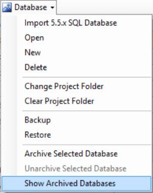 The database will then be imported into version 6.1 and above.