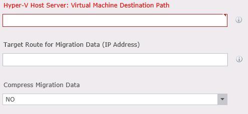 11. Specify the destination of the replica virtual machine, target route, and compression.