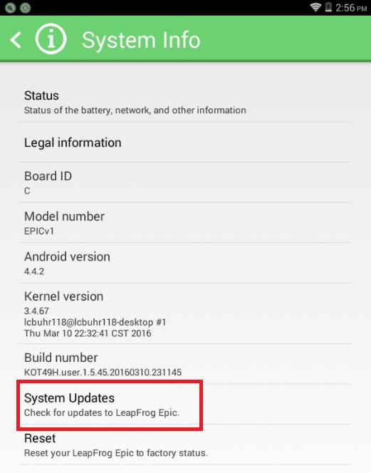 4. If there is a pending system update available, it will download and install now.