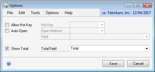 window selected is not a scrolling window. 4. If you have not selected Line Change as the Open Method, select the Field that will trigger the Auto Open.