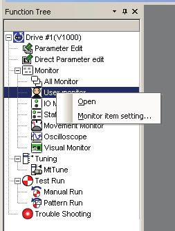 Main Screen Display To select the order in which User Monitors are displayed,