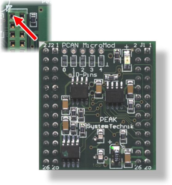 The module number is set on the MicroMod by solder jumpers and lies in the range of 0 to 31. At delivery each MicroMod has the module number 0.