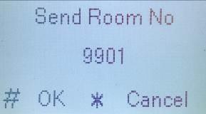 e) Input corresponding room number. Click # to confirm. See Figure 4-5. Figure 4-5 f) Put the card to the swipe card zone.