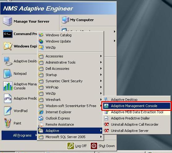 7. Configuration of NMS Adaptive Predictive Dialler This section outlines the steps necessary to configure the NMS Adaptive Predictive Dialler to enable the Adaptive Desktop users use the Avaya IP