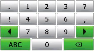 Tap one of the arrow keys to cycle to the previous or next set of number/symbol keys.