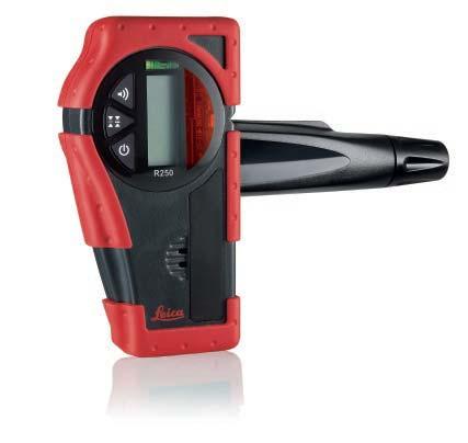 Original accessories for the Leica Roteo family R250 laser detector with clamp for Roteo 20HV/25H/35 Art. No.