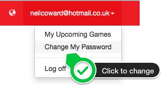 How do I change my password? You can change your password at anytime and you should do so immediately after the club has sent you your initial password.