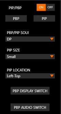 Customizing the PIP/PBP Settings Set the Picture-in-Picture (PIP)/ Picture-by-Picture (PBP) setting to ON to activate the function.