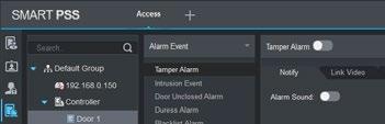 From the middle window pane select the event group such as Alarm Event, Normal Event or Abnormal Event.