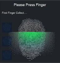 When scanned an alert can be triggered The fingerprint should of now been recorded successfully, if the fingerprint recording fails, run