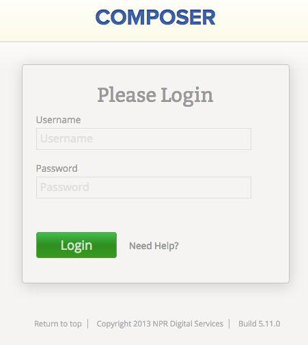 2) Enter your username in the Username field. 3) Enter your password in the Password field. 4) If you do not know your password and need to have it reset, click on the Need Help?