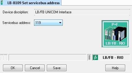 Upon delivery, the preset service bus address of the com unit is 1.