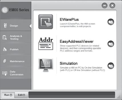 EZwarePlus Software Suite The EZwarePlus software suite includes EasyConverter, EZwarePlus screen editor, Utility Manager and