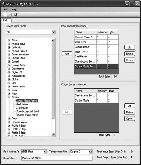 EZ-ZONE GSD Editor The EZ-ZONE GSD Editor software allows users to create custom general station description (GSD) files for configuring communications between EZ-ZONE products and other automation