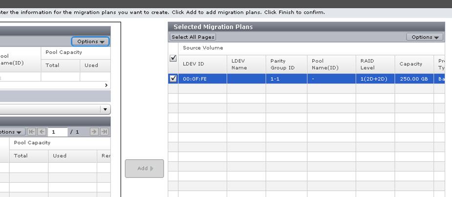 10. Click Add to create the first migration relationship.