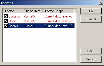 ProcessView Figure 9. Choosing a Global Alias Start Theme 4. To define the theme scope, highlight a theme and click the Edit button.