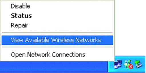 Please make sure you have selected the correct available network, as shown in the illustrations below.