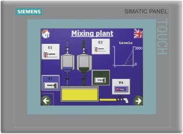 Siemens AG 011 Operator panels SIMATIC TP 77 6" Overview Touch Panel with extensive functions for operator control and monitoring of machines and plants Content of message buffer is retained even