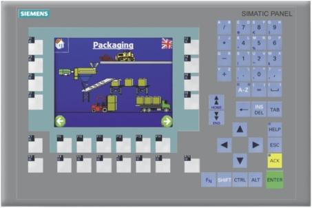 Operator panels Siemens AG 011 SIMATIC OP 77 6" Overview Operator Panel with extensive functions for operator control and monitoring of machines and plants Content of message buffer is retained even