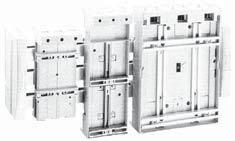 6 / 20 MCS Standard Busbar Modules >00 A Bulletin 4A Busbar modules >00 A are screw mounted onto the busbars Sliding nuts f matching the fixing positions of components Versions with terminals on top