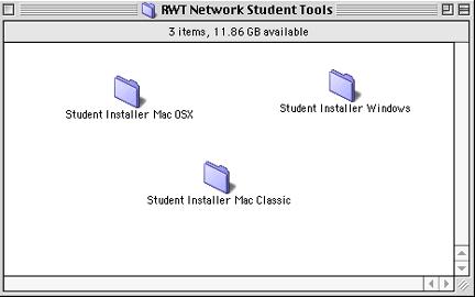 Figure 29: Student Tools Install 5. Run the installer to copy the files to the Student s computer. This will copy the RWT Network Student Tools folder into the destination folder and create settings.