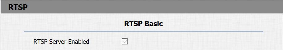 3.4 RTSP IPDS-20A supports RTSP stream, go to Intercom->RTSP, to enable or disable RTSP server.