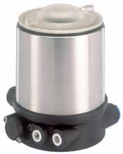 Control Head for the integrated mounting on process valves Type can be combined with Compact stainless steel design Integrated analogue valve position registration (Teach function) Coloured