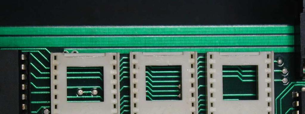 3) Below is a photo of the IC sockets used in one Rev 2 Synthex.