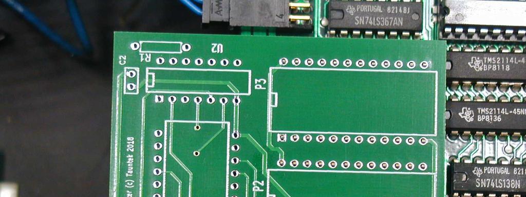 5) Place the adapter pcb onto the headers,
