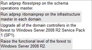 Build List and Reorder: Correct Answer: /Reference: QUESTION 11 Your network contains an Active Directory forest.