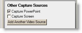To use a Power Point Presentation, select the Power Point box Select the PowerPoint Tab.
