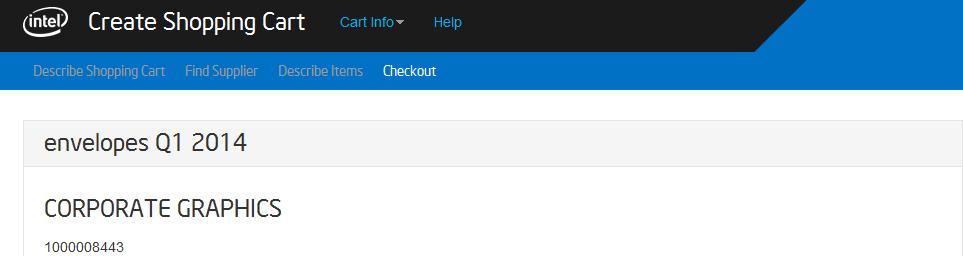 5. Scroll to the bottom of the Checkout screen to view the approvals for your Shopping Cart. Click on the Approvals Edit button.